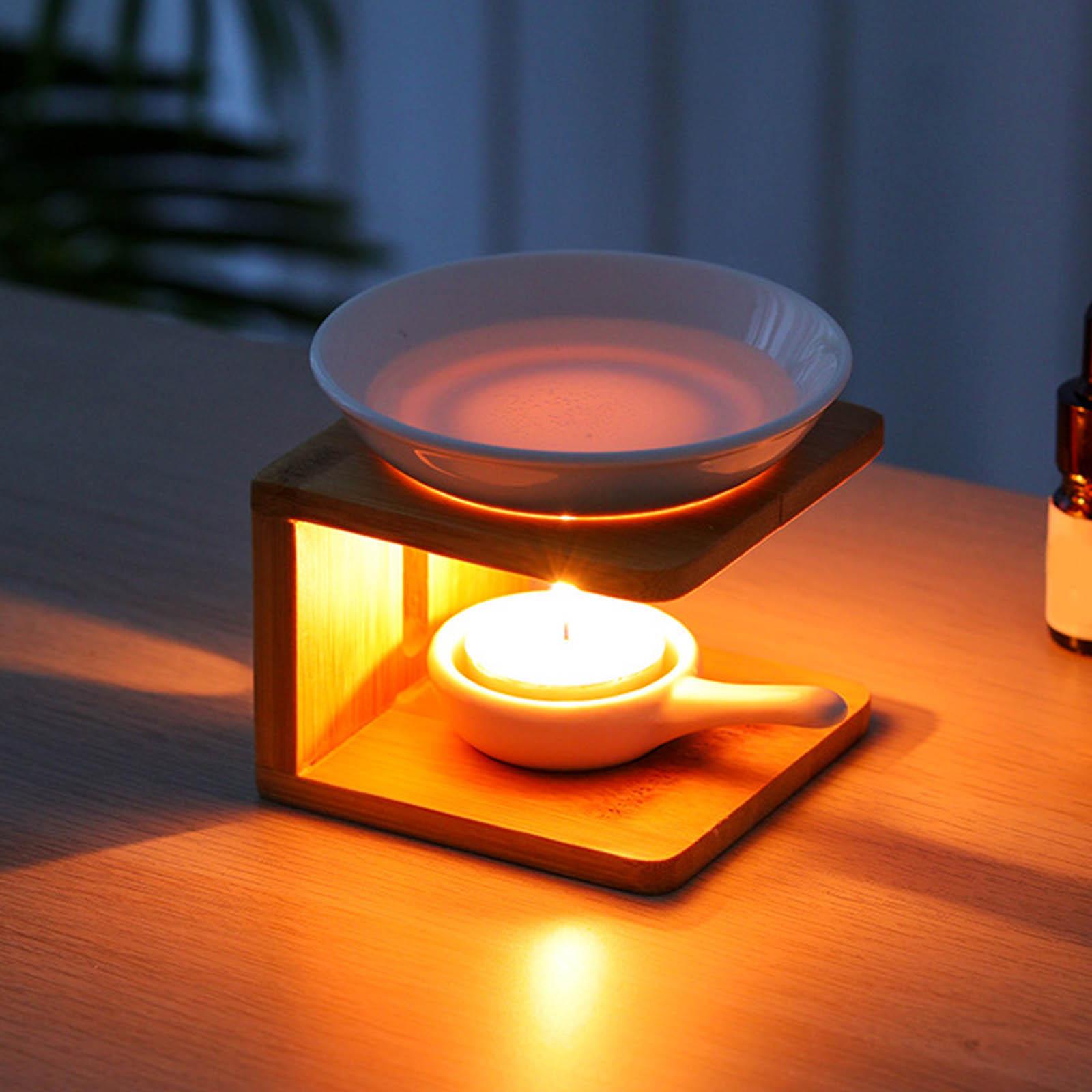 Perfume Fragrance Oils For Candles - ฐานเตาชาไม้ไผ่เครื่องพ่นอโรมาตะเกียงน้ำมันหอมใช้ในครัวเรือนตะเกียงน้ำมันหอมไม้หอมระเหยของตกแต่งก้านปักน้ำมันหอมระเหยจำเป็น