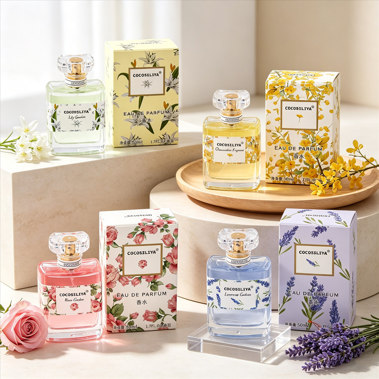 Perfume Scent Fragrance - น้ำหอมสำหรับผู้หญิง COCOSILIYA, ขนาด 1.7 ออนซ์ X