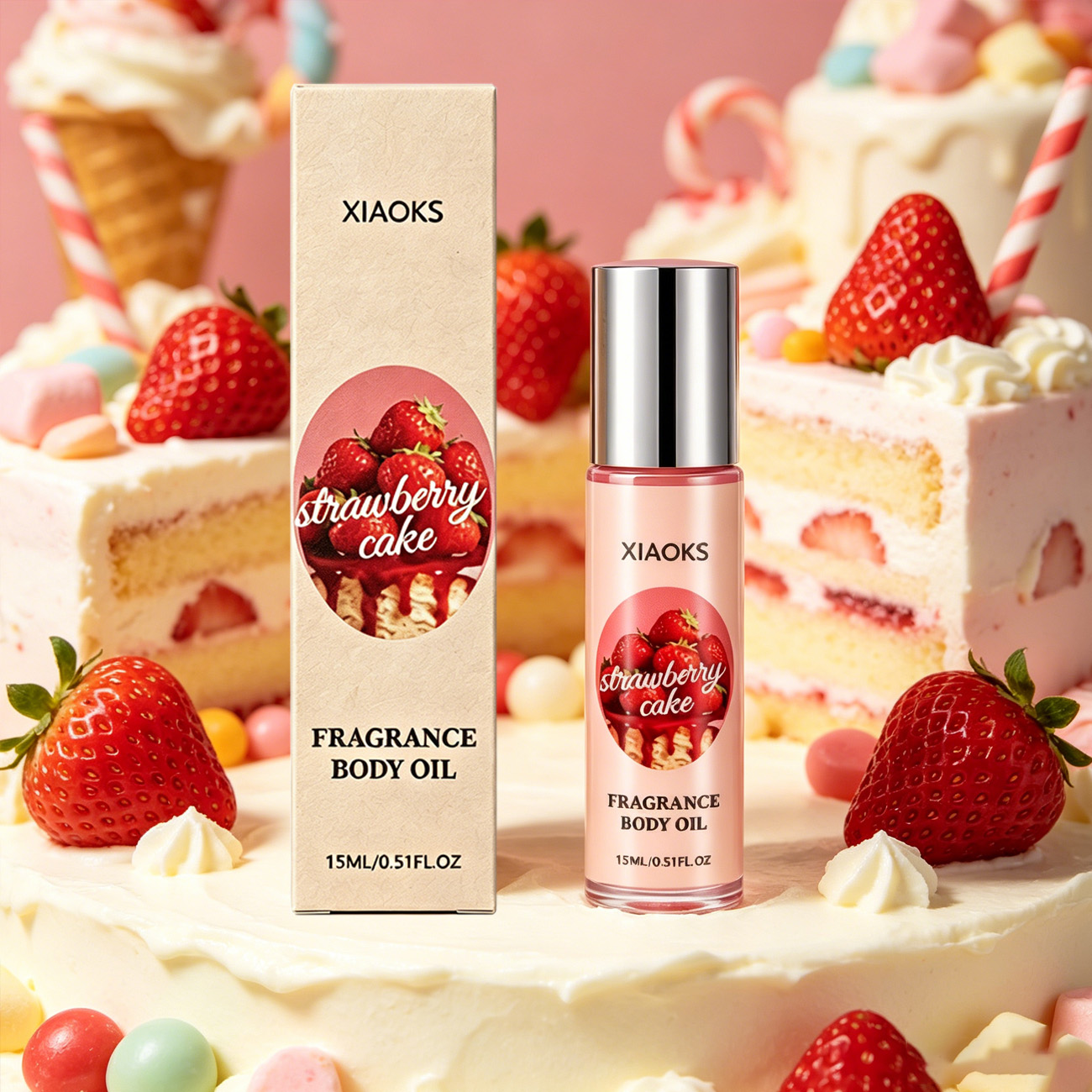 น้ำหอมโรลออนกลิ่นเค้กสตรอว์เบอ - Perfume Scent Fragrance บทวิจารณ์และราคา